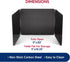 HIC Kitchen 3-Sided Splatter Guard, Non-Stick Carbon Steel, Heat Safe, Folds Flat for Storage