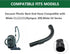 EZ SPARES Replacement for Vacuum Plastic Curved Handle Bent End Hose Wand for ML S2110 S501 S524, Replacement Part