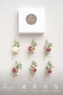 Ling's Moment Boutonniere for Men, 6pcs Groom Groomsmen Boutonniere, Artificial Flowers for Wedding Decor, Pink