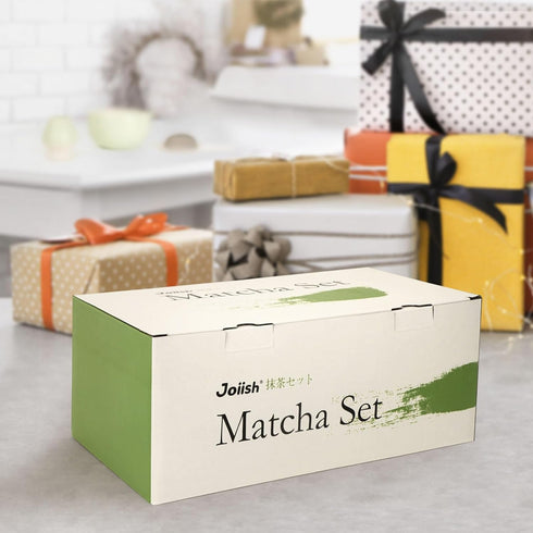Set, 10-Pcs Joiish Matcha Whisk Matcha Kit, Bamboo Whisk and Bowl with Spout & Measuring Spoon & Cup, Japanese Macha