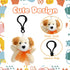 LUKBERA 28Packs Plush Animals Keychain, Stuffed Animals Keychain Toys for Easter Egg Fillers Classroom Exchange Gifts