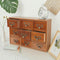 Vintage Apothecary Cabinet, 9 Drawers Wooden Organizer for Desktop, Small Chinese Medicine Cabinet
