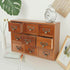 Vintage Apothecary Cabinet, 9 Drawers Wooden Organizer for Desktop, Small Chinese Medicine Cabinet