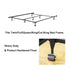 Metal Stem Heavy Duty Bed Frame Wheels Casters Rollers with Socket Sleeve Insters, Set of 4 Locking