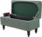 FUANGUI Ottoman Cover Stretch Storage Ottoman Bench Slipcover Jacquard Folding Storage Bench