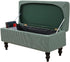 FUANGUI Ottoman Cover Stretch Storage Ottoman Bench Slipcover Jacquard Folding Storage Bench