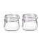 Bormioli Rocco Fido Clear Glass Jar with 85 mm Gasket, 0.5 Liter, Pack of 2