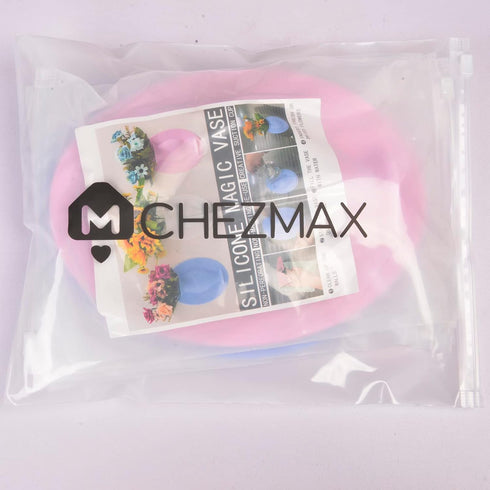 Chezmax 3PCs Flower Pot Silicone Sticky Vase, Reusable Wall-Mounted Decorative Hanging Vase