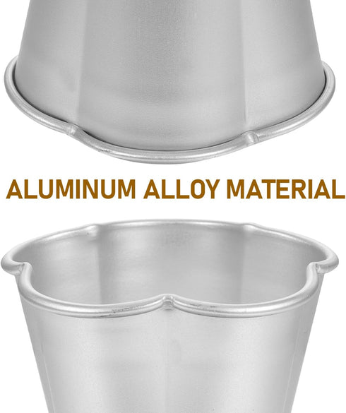 Luxshiny 6pcs Cake Mold, Mini Cheesecake Pan, Chocolate Pan, Baking Tins, Round Aluminum Alloy