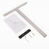 Hand Towel Holder, T-Shape Free-Standing Towel Bar for Bathroom Kitchen Countertop, 304 Stainless Steel (16IN-Marble