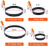 WOWITIS 8 Pack, 8" 6" 4" 3.5" Stainless Steel Egg Rings - Omelet, Pancake, & Egg Muffin Rings with Oil Brush