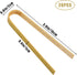 Luter 20pcs Wooden Disposable Cooking Utensils, Mini Bamboo Tongs for Cooking