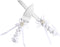 TANG SONG Stainless Steel Wedding Cake Knife and Serving Set - Pearl Flower Shape with Lace Handle