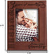 BELLA BUSTA Engraved Leather Picture Frame for 3 Years of Marriage, 5 x 7 Vertical (Rawhide)