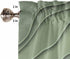 Sage Green Grey Ombre Valances for Windows, Modern Geometric Kitchen Curtains, 54" x 18"