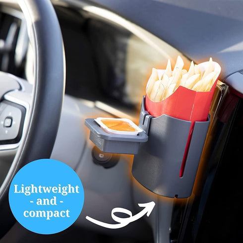 Vent N' Door Caddy and Sauce Caddy Combo Pack, French Fry Holder Clips to Vent and Door, BPA Free
