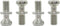DA61-03734A DA61-11161A Handle Fixer Replacement for Refrigerator Door Handle Mounting Stud Screw (4 Pack)