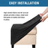ADPON Square Velvet Ottoman Covers Ottoman Slipcover Square Footstool Protector Covers Storage Stool Ottoman Covers