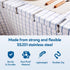 12Pcs 2.5 Picnic Tablecloth Clips for Outdoor Tables - Stainless Steel Large Table Cloth Clip, Fits for Thick Tables