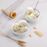 White Porcelain Small Bowls - 4.3 inch Honeycomb Grids for Ice Cream, Yogurt, Dessert, Fruits, 8 Ounce Bowl Set