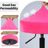 Dia.11-13" Pink,1 Count) SINOSSO Bar Stool Cover, Super Soft Velvet Round Stretchy Washable Dustproof Slipcover