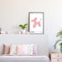 BNGFDV Retro Euphoria Canvas Wall Art, Minimalist Trendy Preppy Abstract Poster, Funky Pink Print for Girls Teen Room
