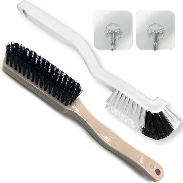 Cleaning Brushes Dish Brush Set, Kitchen Washing Brush, Stiff Bristles with Adhesive Hooks for Home