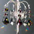 20pcs 38mm Chandelier Crystals Maple Leaf Prism Pendant Parts Connected Glass Octagon Beads Chain for Chandelier