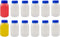 Cornucopia Brands 12-Pack of 8-Ounce Plastic Milk Bottles, BPA-Free, Dishwasher-Safe, Multi-Use for
