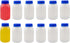 Cornucopia Brands 12-Pack of 8-Ounce Plastic Milk Bottles, BPA-Free, Dishwasher-Safe, Multi-Use for