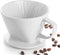 DOWAN Pour Over Coffee Maker, Non-Electric Dripper for Easy Manual Brew, Single Cups Porcelain Accessories