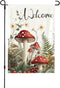 DOVPOD Mushrooms and Fern Garden Flags 1218 Inch Welcome Double Sided Decorative Yard