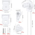 SelfTek 2 Set 25mm Roller Blind Fittings Plastic Brackets Beaded Chain Rolling Blind Replacement Repair Kit with 2 Pieces Child Safty P-Clips and Screws by SelfTek