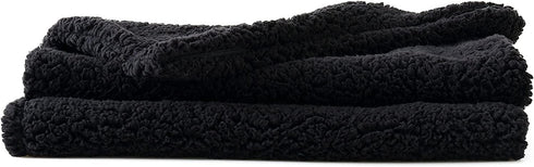 Reafort Black Ultra Soft Sherpa Body Pillow Cover with Zipper Closure, 21"x54"