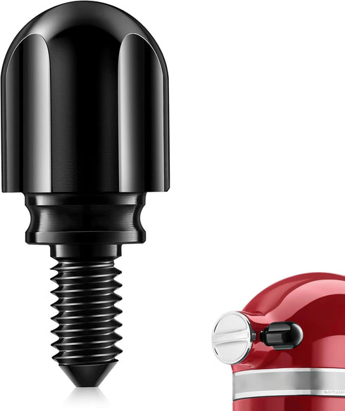 Attachment Knob Thumb Screw for KitchenAid Mixers, Upgraded Aluminum Long Screw Head Replacement Parts, Black
