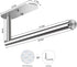 VAEHOLD Under Cabinet Adhesive Paper Towel Holder - Wall Mounted Roll Holder for Kitchen Paper Towels, Silvery