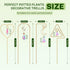 14.17 Inch 4 Pack WellSign Small Trellis for Potted Plants Indoor with Colorful Crystal Sun Catcher, Metal Plant