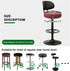 Set 4, 12-15 Inch FUANGUI Bar Stool Covers Round of Waterproof PU Bar Stool Seat Covers with Elastic Bands,Bar Stool
