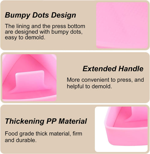 Onigiri Mold Triangle, 2 Pack Rice Ball Mold Sushi Makers for Kids Bento