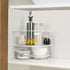 ROFAY 3 (Pack 2) Kitchen Cupboard Organiser, Tier White Corner Plate Rack for Kitchen Cupboard Storage - Cupboard Shelf