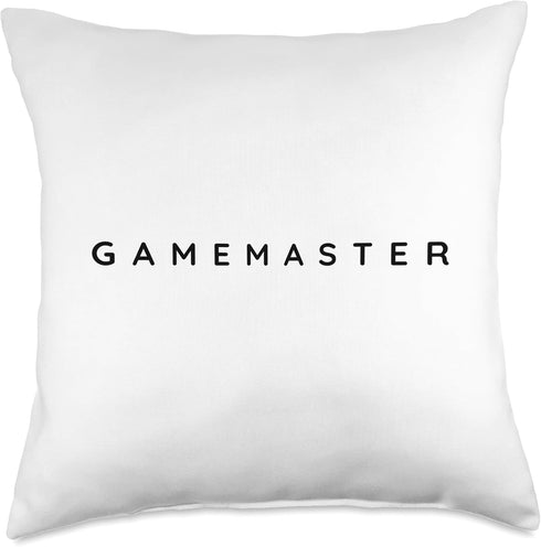 Gamemaster Larpers / Gamemasters Larping Players Modern Font Throw Pillow