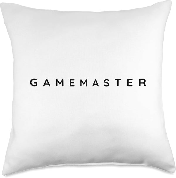 Gamemaster Larpers / Gamemasters Larping Players Modern Font Throw Pillow