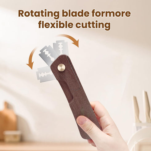 Drcomtruing 10 Wooden Bread Lame Dough Scoring Tool, Handcrafted Bread Scoring Tool for Sourdough Bread Baking