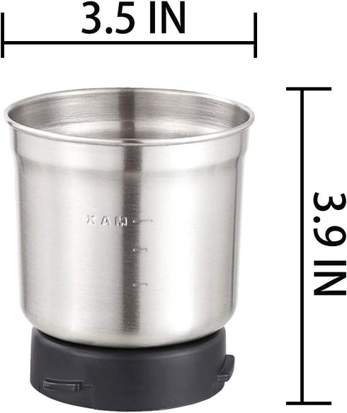 Removable Stainless Steel Grinding Cup for DR MILLS DM-7412N and DM-7412M