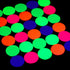 10000 pieces UV Neon Round Confetti 5 Colors Neon Fluorescent Tissue Confetti Dot Blacklight Glow Party Confetti for Blacklight Neon Party, Birthday, Wedding Supplies