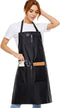 Hair Stylist Apron - Waterproof Protective Coated Salon Apron for Women/Men with Pockets for Cosmetologist and Grooming