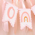 1st Bohemian Birthday Banner - Bohemian Rainbow High Chair Banner, First Birthday High Chair Bunting Decoration, Silent