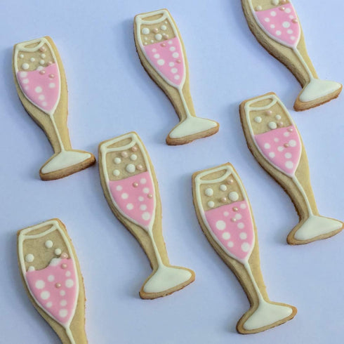 Champagne Glass Cookie Cutter, 4.25" by Ann Clark, Made in USA