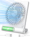 Small Desk Fan, 2000mAh Rechargeable USB Fan, Ultra Quiet, Strong Wind, 3 Speeds Travel Fan