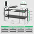 2-Tier 8 2-Tier 8 Expandable Under Sink Organizer, Removable Plastic Boards, Tool-Free Installation (Black, Boards)